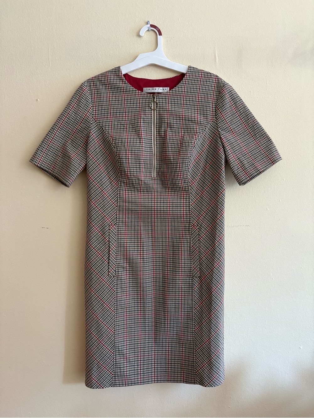Trina Turk Plaid Dress, Never Worn